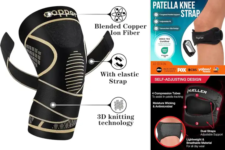 Detailed view of Best Adjustable Compression Knee Straps
