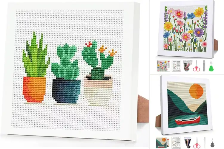 Detailed view of Best Cross Stitch Frame Kits: 10 Stress-Free Art Picks