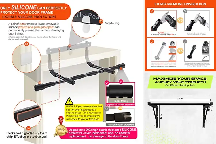 Detailed view of Best Heavy-Duty Pull Up Bars
