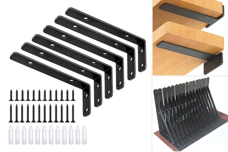 Detailed view of Best L-Shaped Shelf Brackets: Strong & Stylish Picks