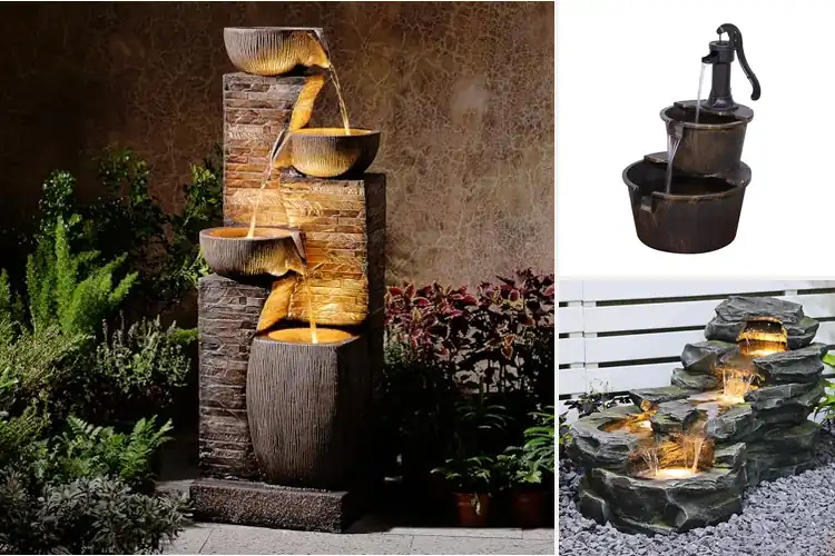 Detailed view of Best Outdoor Water Features
