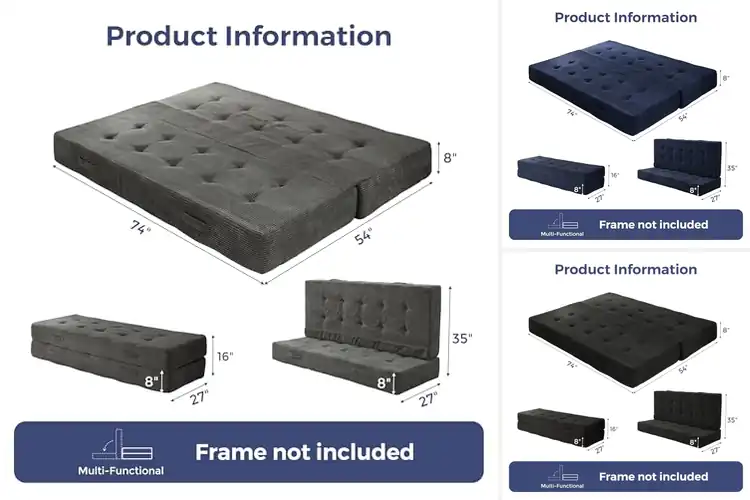 Detailed view of Best Tufted Futon Mattresses: 10 Top Picks for Small Spaces